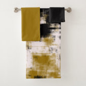 Zwart goud en wit bad handdoek (Insitu)