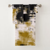 Zwart goud en wit bad handdoek (Insitu)
