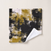 Zwart goud en wit bad handdoek (Wasdoekje)