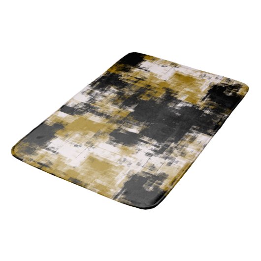 Zwart goud en wit badmat (Gekanteld)