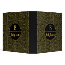 Zwart & Goud Filigree Gespleten Monogram