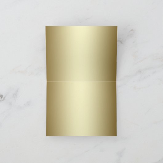 Zwart Goud Foto Dank u Kaarten (Binnen)