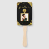 Zwart Goud Foto Medische Verpleegkunde School Afst Handwaaier (Voorkant)