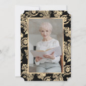 Zwart Goud  Fotoviering van het Leven Kaart (Achterkant)