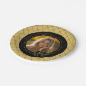 Zwart Goud Geel Foto Afstuderen Papier Bord (Gekanteld)