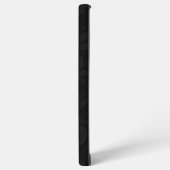 Zwart Goud Gele bloemen Bladeren Samsung Galaxy Hoesje (Linkerkant)