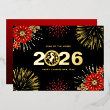Zwart Goud Gelukkig Chinees Nieuwjaar van het Paar