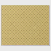 Zwart Goud Geometrische Eenvoudige Boog Patroon Cadeaupapier (Vlak)