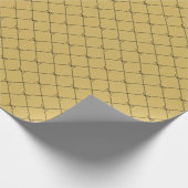 Zwart Goud Geometrische Eenvoudige Boog Patroon Cadeaupapier (Hoek)