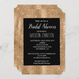 Zwart Goud Glam Glitter Snake Skin Kaart