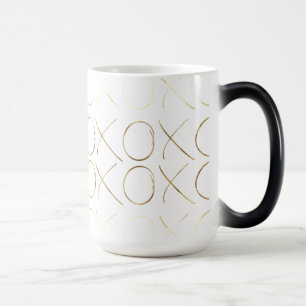 Zwart Goud Glam XOXO Magische Mok