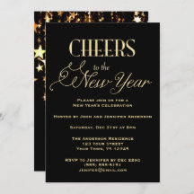 Zwart Goud Glamour Oudejaarsavond Feest