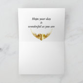 Zwart Goud Glans Bedankkaart Ontwerp Kaart (Binnen)