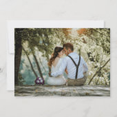 Zwart goud glinster DIY foto elegant chic luxe Save The Date (Achterkant)