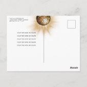 Zwart Goud Glitter 70s Feest Disco Bal Verjaardag Briefkaart (Achterkant)