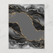 Zwart goud glitter Agate sparen de Datum (Achterkant)