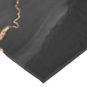 Zwart Goud Glitter Agate Tafelkleed (Gekanteld)