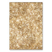 Zwart Goud Glitter Glam Sparkle Kaart (Achterkant)