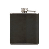 Zwart & Goud Glitter Look Groom Flask Heupfles (Achterkant)