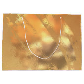 Zwart goud glitter monogram aangepaste namen & dat groot cadeauzakje (Achterkant)