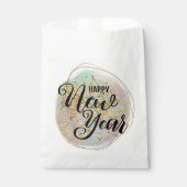 Zwart Goud Glitter Nieuwjaar Bedankzakje (Voorkant)