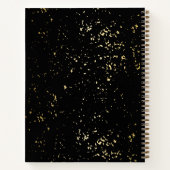 Zwart & Goud Glitterij Bakkerij Bakken Gebruiksvoo Notitieboek (Achterkant)