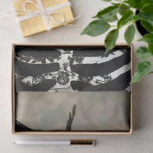 Zwart & Goud Gotisch Skelet Decoupage Tissuepapier (Geschenk)