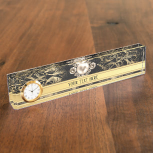 Zwart goud  goud  goud naambordje