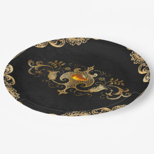 Zwart goud  goud  goud papieren bordje