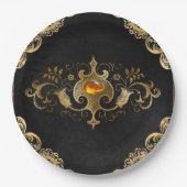 Zwart goud  goud  goud papieren bordje (Voorkant)