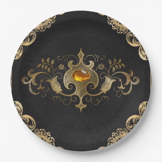 Zwart goud  goud  goud papieren bordje (Voorkant)