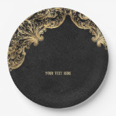 Zwart goud  goud  goud papieren bordje (Voorkant)