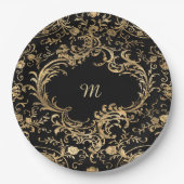 Zwart goud  goud  goud papieren bordje (Voorkant)