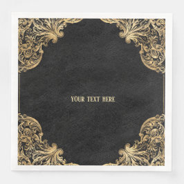 Zwart goud  goud  goud servet