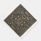 Zwart goud  goud  goud servet (Hoek)