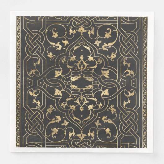 Zwart goud  goud  goud servet (Voorkant)