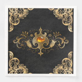 Zwart goud  goud  goud servet