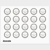 Zwart Goud Grijs Monogram Z Bruiloft Dank u Ronde Sticker (Vel)