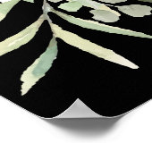 Zwart Goud Groen Foto Viering van het Levensteken Poster (Hoek)