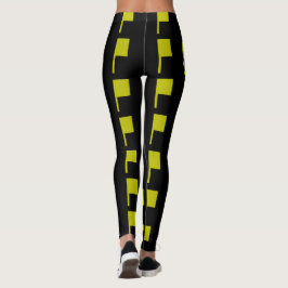 Zwart Goud Groen Moderne Art Deco 4Dina Leggings