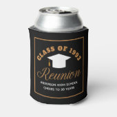 Zwart Goud High School Reunion Gepersonaliseerde P Blikjeskoeler (Blikje Achterkant)