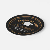 Zwart Goud High School Reunion Gepersonaliseerde P Papieren Bordje (Gekanteld)