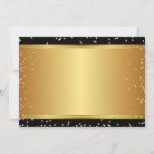 Zwart Goud Hoge Hak Schoenen Verjaardagsfeest Kaart (Achterkant)