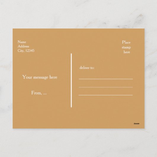 Zwart & Goud HOLLY JOLLY KERSTKAART Feestdagenkaart (Achterkant)