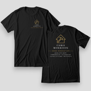 Zwart Goud Huisrenovatie Reconstructie Tri-Blend Shirt