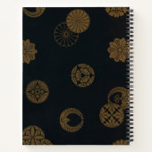 Zwart-goud Japans spiraal Notitieboek (Achterkant)