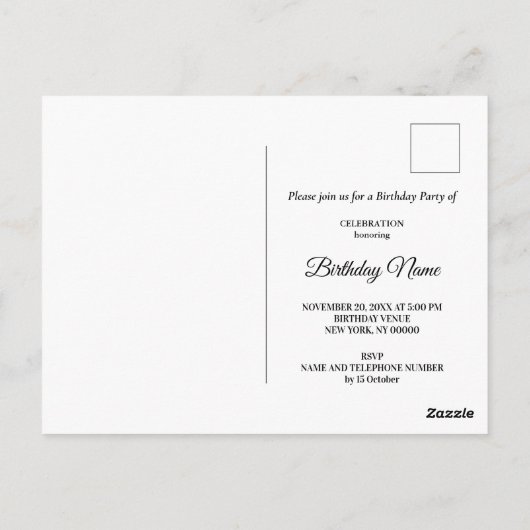 Zwart Goud & Juweel Luipaard Ansichtkaart Briefkaart (Achterkant)