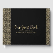 Zwart Goud Kant Gastenboek (Voorkant)