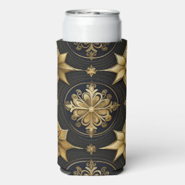 ZWART & GOUD KERST PATRONEN SELTZER BLIKJESKOELER
