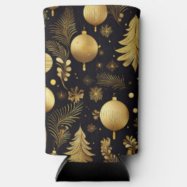 ZWART & GOUD KERSTFEEST KERSTVERSIERINGEN SELTZER BLIKJESKOELER